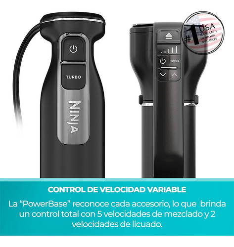 Batidora De Inmersión 3 En 1 Ninja