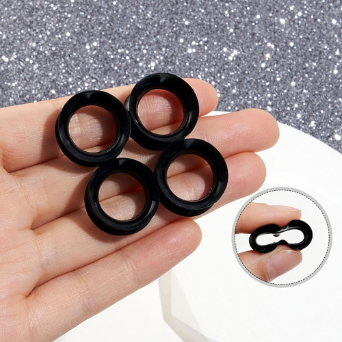 Expansor De Túnel Silicona Piercing Para Oreja Modelo Básico