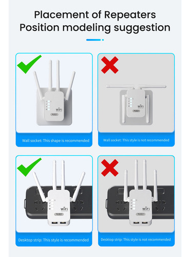 Para Repetidor Wifi De 300 Mbps Extensor De Señal Wifi