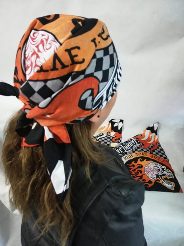 Paño Chopper Calavera Fuego Lk