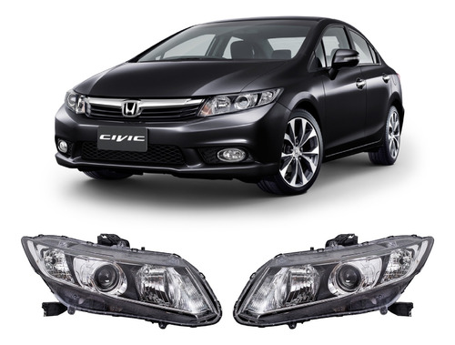 Optica Honda Civic 2012 2013 2014 2015 2016 Eléctrica