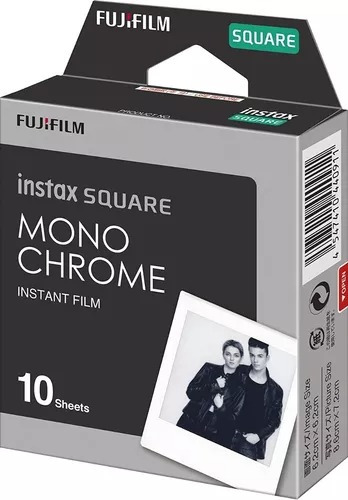 Película Instantánea Instax Square Monochrome (10 Hojas)