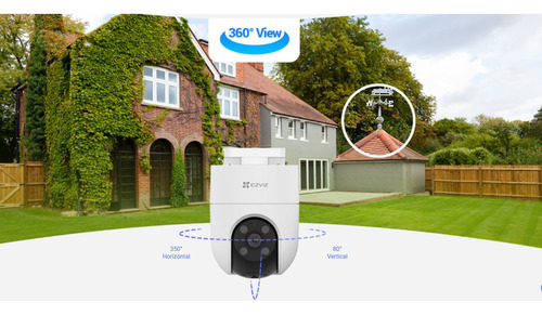 Cámara Wifi H8c 3mp 2k Ezviz Giratoria360° Detección Con Ia