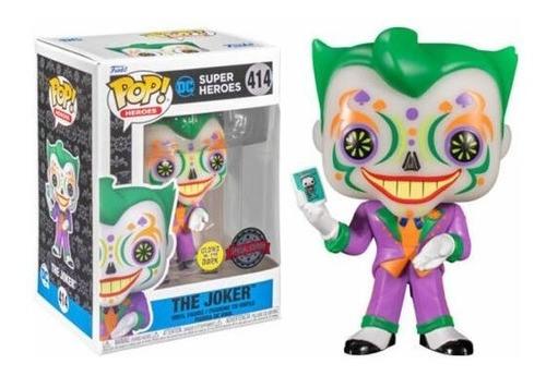 Funko Pop The Joker #414 Special Edition Sticker Glow Muerto