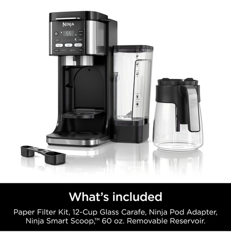Cafetera Ninja Dualbrew Xl Jarra De Cristal Para 14 Tazas, 2
