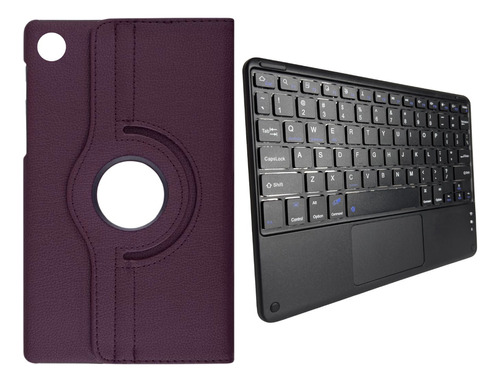 Forro Funda 360 + Teclado Touchpad Para Samsung Tab A9 Plus