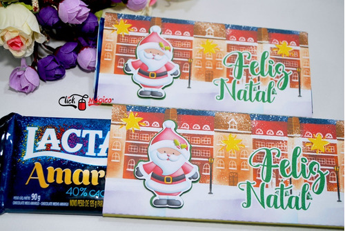 Capinha Para Barra De Chocolate De 90gr- Natal - 10un. | Parcelamento sem juros Capinha Para Barra De Chocolate De 90gr- Natal - 10un. | Parcelamento sem juros