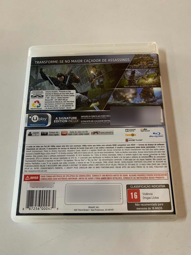 Jogo Assassins Creed Rogue - Ps3 - Original Mídia Física (Recondicionado)