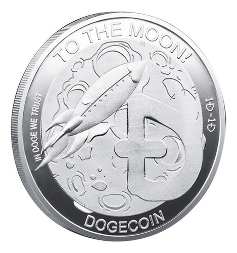 Perro Monedas Conmemorativas Dogecoin Recuerdo De Plata