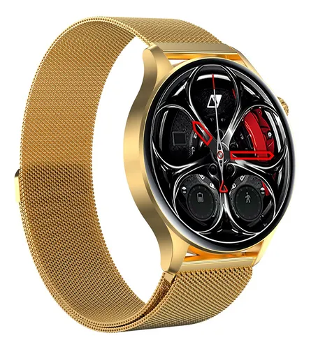 Reloj Inteligente Smartwatch Redondo Bluetooth Hombre Mesh