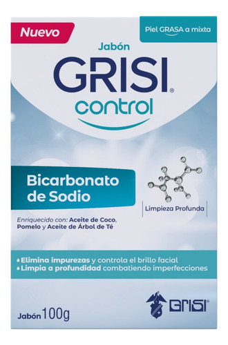 Jabón Axel Control Bicarbonato De Sodio 100g