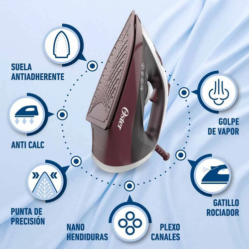 Plancha Vapor Antiadherente Oster Gcstbs6002 Ort