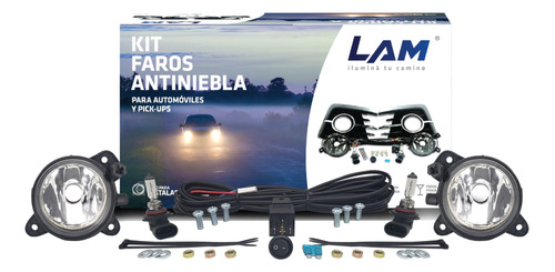 Kit De Faros Auxiliares Volkswagen Voyage 09/12 Ambos Lados