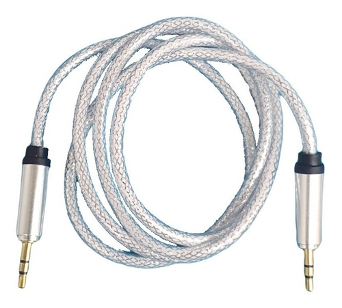 Cable Blanco Para Audio Con Plugs De 3.5mm 080-016