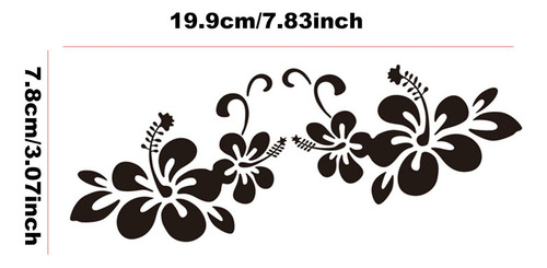 Calcomanías Para Carrocería De Coche Con Flores Etiqueta Eng