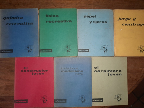 Colección Aficiones Santillana 7 Libros Carpintería Y Más E9