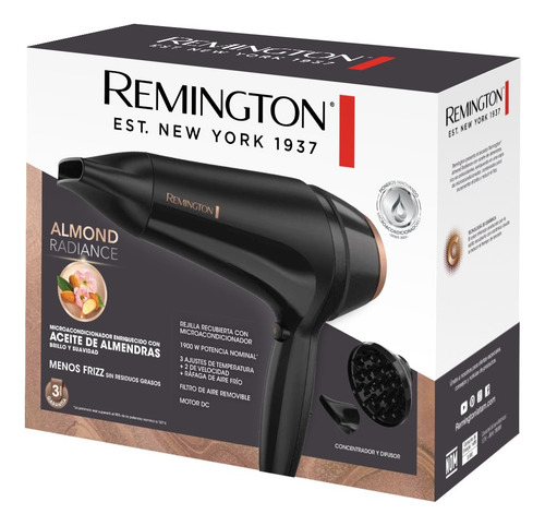 Secador Remington Con Aceite De Almendras, D12aa-110f 110v