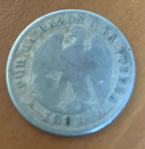 Moneda 20 Centavos De Chile 1881