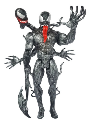Figura Juguete Villano Hombre Araña Venom Cambio De Cabeza