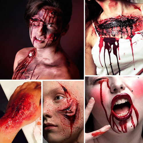 Kit De Maquillaje Zombie, Kit De Maquillaje Sfx De Cera Para