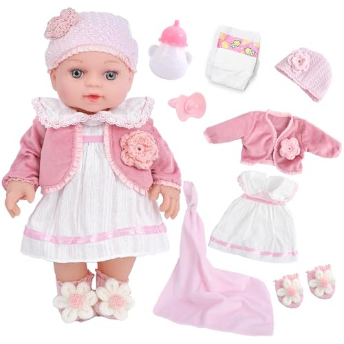 Dotvosy 12  Muñecas Bebé Niña Playset Adopción Real Gm7jy