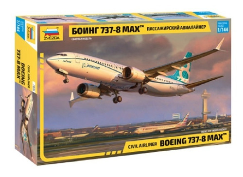 Boeing 737 Max 8 By Zvezda # 7026   1/144