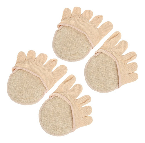 2 Pares De Cinco Dedos Calcetín Protector De Silicona Gel