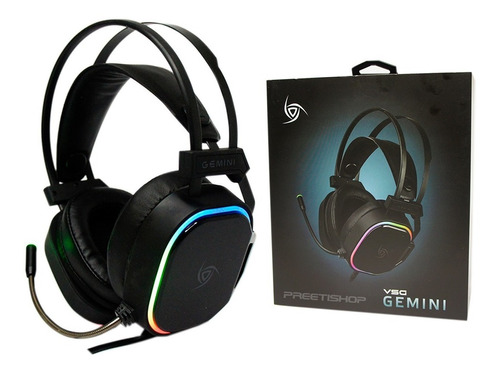 Diadema Headset Gamer Rgb Vsg Ps4 Mobile Xbox Pc Gemini Led