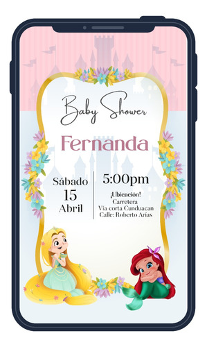 Invitación Digital Princesas