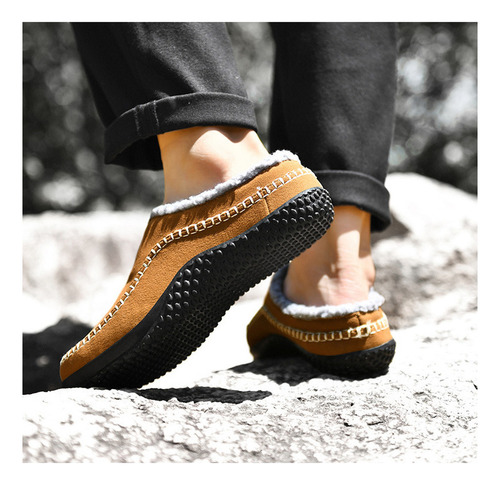 Zapatillas De Estar Por Casa De Algodón Para Hombre