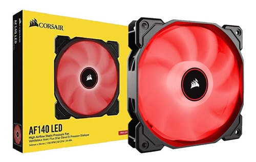 Fan Corsair Af140 140mm Led Vermelho