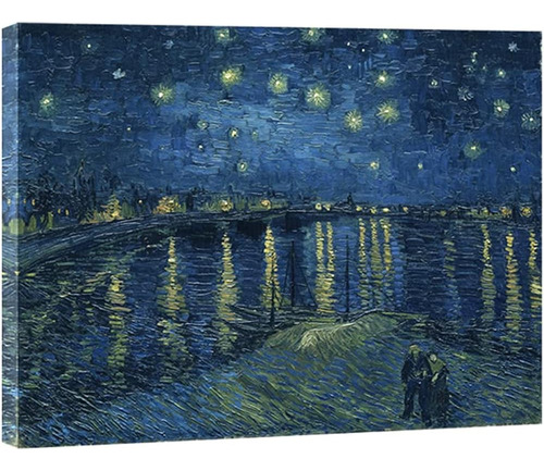 Wieco Art Starry Night Over The Rhone Por Van Gogh Pinturas 