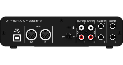 Interfase Behringer Mod. Umc-204hd