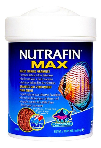 Nutrafin Max Granulos Para Peces Discos 85 Gr.