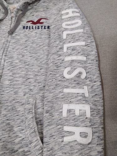 Sudadera Hollister Caballero 100%original Color Gris Talla M