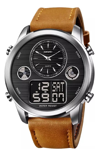 Skmei - Reloj Análogo-digital 1653siltbn Para Hombre