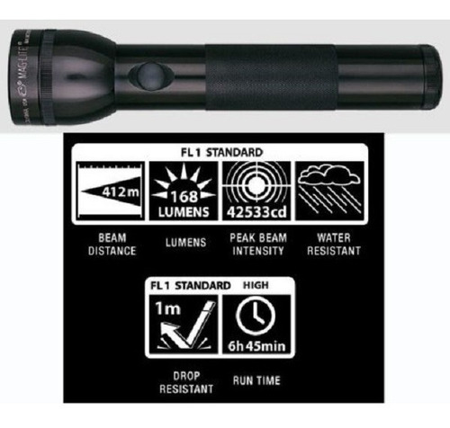 Imagen 3 de 6 de Linterna Led Maglite Rebel 2 Celdas 168 Lumens 412m Colores.