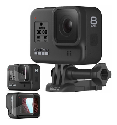 Câmera Hero 8 Black 4k Wifi + Película De Vidro Temperado