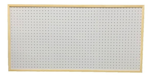 Painel Eucatex Furado Organização 120x60cm Pegboard Moldura