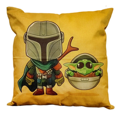 Star Wars Grogu Mandalorian Funda Para Almohada 45x45 