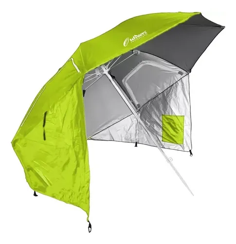 comprar Sombrilla Carpa Playera Refugio Playa Rompeviento 240 Cm Color Verde