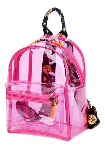 Mochila transparente pink new arrivals