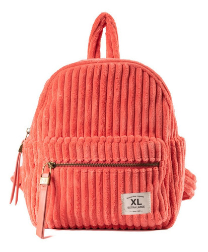 Mochilas Mujer Mochilas Xl Extra Large Flora Mochila Naranja Diseño de la tela Liso