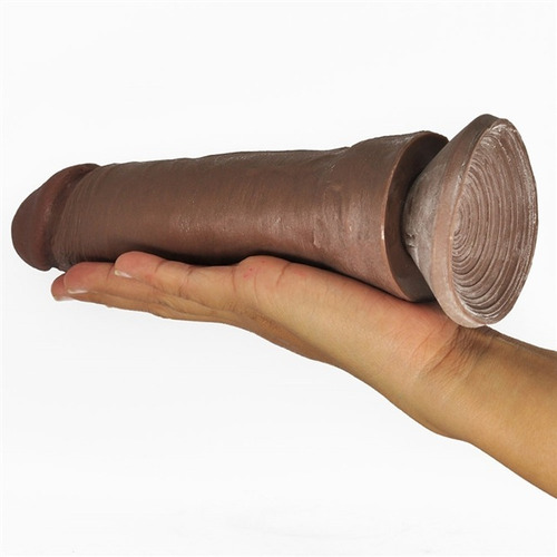 Pênis Magic Em Cyberskin Negro Com Ventosa Em 20 Cm X 4 Cm