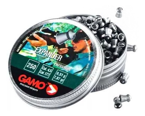 Imagen 2 de 10 de Balines Gamo Expander 4.5 X250 - Caza Aire Comprimido Y Co2