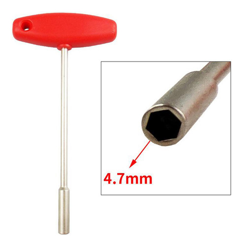 Llave De Radios Interna De Bicicleta Vaso Hexagonal 4.7nn