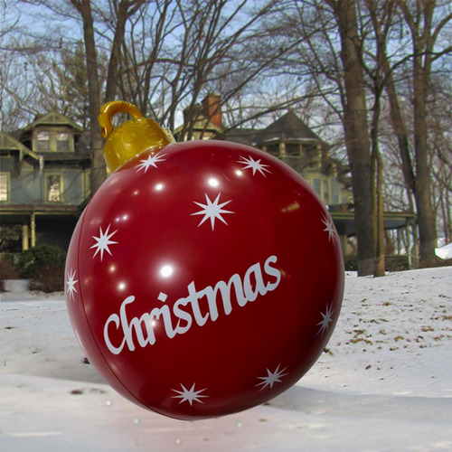 Decoración De Patio Inflable Con Bola Inflable De Navidad