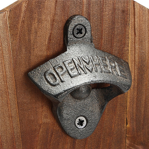 Abresodas Corcholatero Destapador De Pared Madera