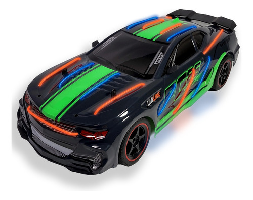 Carro A Control Remoto Luces Neon Rc Racing Car 15/km/h 1:12