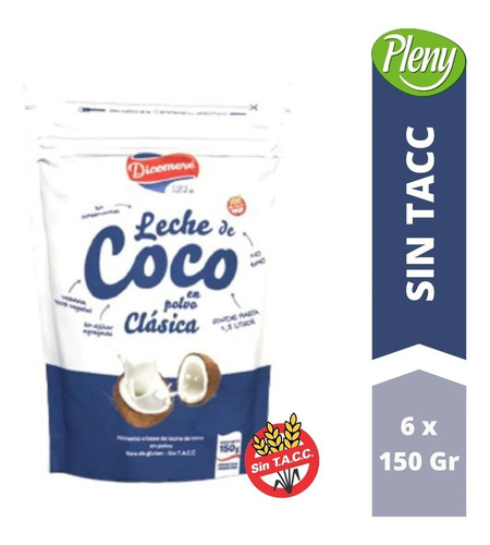 Leche De Coco En Polvo X 900 Gr - Libre De Gluten Sin Tacc